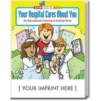 Your Hospital Cares About You educational coloring and activity book.... from...