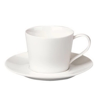 Cup and Saucer, CREAM glaze, 7 oz., 2 1/2"... from ASI 68878 Mar's Line /...