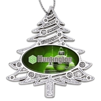 2.25" x 2.5" die cast zinc alloy Christmas tree-shaped holiday ornament......