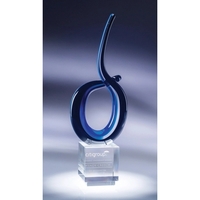 14.25" x 5.5" optic crystal Acrobat artistic award.... from ASI 62985 J....