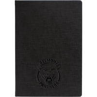 Journal with textured, faux leather hard covers, blind deboss, 80 sheets......