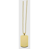 Gold Dog Tag Necklace... from ASI 55540 Furniward Company