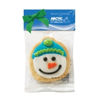 Decorated Shortbread Cookie in Header Bag - Snowman... from ASI 71685 Midnite...