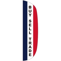 3 x 15' Buy, Sell, Trade message feather flag, flutter style.... from ASI...