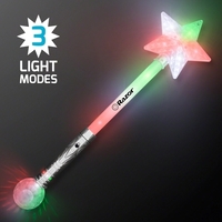 Blank or imprinted. Light Up Oversized Jumbo Star Wand with 3... from ASI...