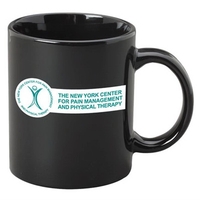 11 oz. Black C-Handle ceramic coffee mug. This is the traditional... from ASI...