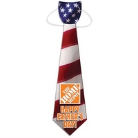 Tie made with heavy 14 pt. high density white poster board.... from ASI 67620...