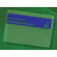 Single pocket badge holder accepts a 4" w x 2 1/2"... from ASI 52550 Erell...