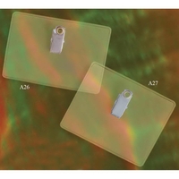 Badge holder with heavy gauge back, bulldog clip, loads from top.... from ASI...