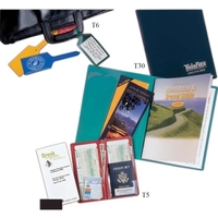 Passport case with opaque, clear, and baggage claim pockets.... from ASI...