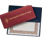 Certificate Of Deposit Cover - 8 7/8" X 3 7/8"