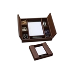 Classic Leather Enhanced Conference Room Organizer