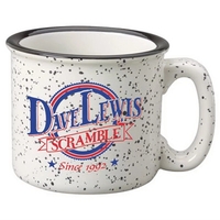 15 oz western stoneware mug - white