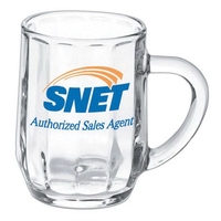 10 oz Haworth Style Glass Beer Mug with prism details. A... from ASI 46573...