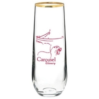 8-1/2 oz. Vina Stemless Flute Glass A new unique twist to... from ASI 46573...