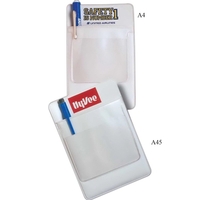 Vinyl pocket protector with clear pocket flap, 3" x 3".... from ASI 52550...