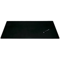 Black top-grain leather conference pad measuring 38" x 24" with a... from ASI...