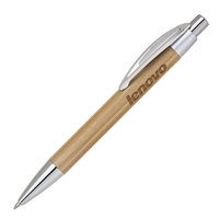 This Eco-Friendly click action wood pen is made out lightweight bamboo......