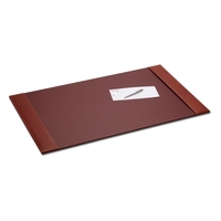 Rustic Leather Side-Rail Desk Pad