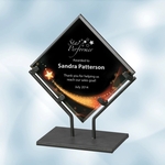 Star Galaxy Acrylic Plaque Award with Iron Stand - Small