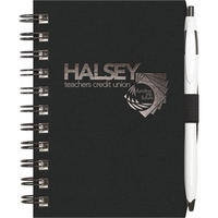 4" x 6" paperboard jotter with PenPort back cover, foil imprint,... from ASI...