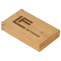 Cribbage set in 14.5" x 4.25" x 1.375" sustainable wood box.... from ASI...