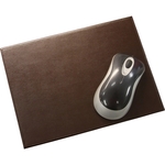 Brown Bonded Leather Mouse Pad