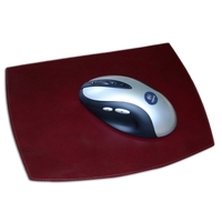 Classic top-grain leather mouse pad in a burgundy color with a... from ASI...