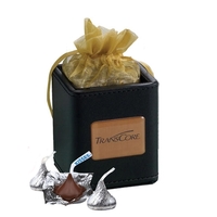 Pen holder filled with foil wrapped chocolates, 35 pieces.... from ASI 44900...