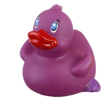 Rubber Classic Purple Duck balanced and weighted for floating... from ASI...