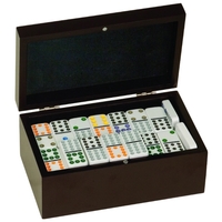 8" x 4.75" x 3.375" dominoes set in case made of... from ASI 92531 Unique...