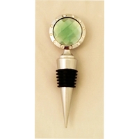 Wine Bottle Stopper with Clear Stones