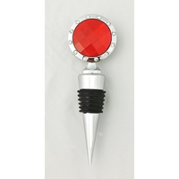Wine Bottle Stopper with Clear Stones