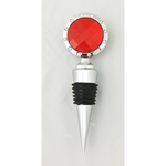 Wine Bottle Stopper with Clear Stones
