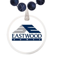 Hockey Puck Shaped Beads with Disk and Decal