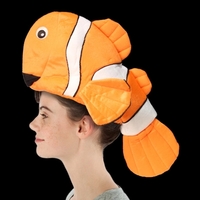 Orange and white clown fish shaped hat.... from ASI 42016 Brighter Promotions...