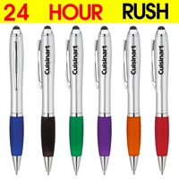 Jaylin twist-action ballpoint pen with hourglass barrel design and colored...