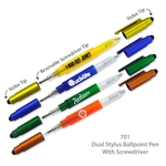 Popular Ballpoint Pens with Screwdriver Tips & Stylus