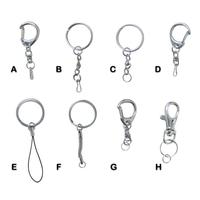 Multiple versions of silver, aluminum keyrings as USB accessory to flash......