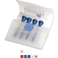 Translucent tee pack with 4 tees and 1 ball marker.... from ASI 52840 Evans...