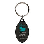 Black Oval Keychain
