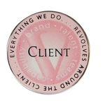 1" Imitation Hard Enamel w/ Offset Printing