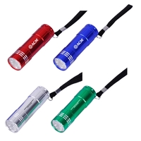 Spectre 9 LED Aluminum flashlight w/Strap.... from ASI 79535 Primetime