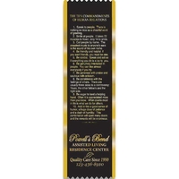 Stock ribbon bookmarks. Available with 16 religious stock graphic choices.......