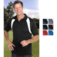Men's athletic polo shirt with tonal 3-button placket.... from ASI 50930...