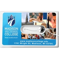 Credit card size dental floss dispenser with 44 yards of mint... from ASI...