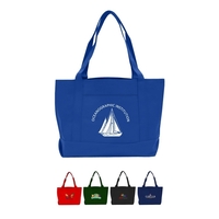 19" x 12" x 4.5" polyester solid color boat tote with... from ASI 37980 Bagworld