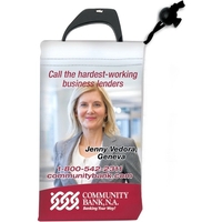 4" x 7 1/2" microfiber eyeglass pouch and cleaning cloth with... from ASI...