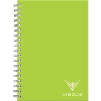 7" x 10" journal with front custom PMS poly cover, black... from ASI 91340...