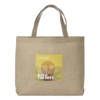 Alpine Laminated Jute/Burlap Tote Bag